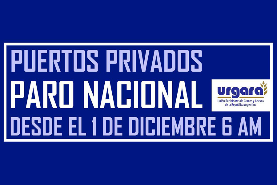 Aceiteros y recibidores de granos lanzaron un paro de 24 hs.