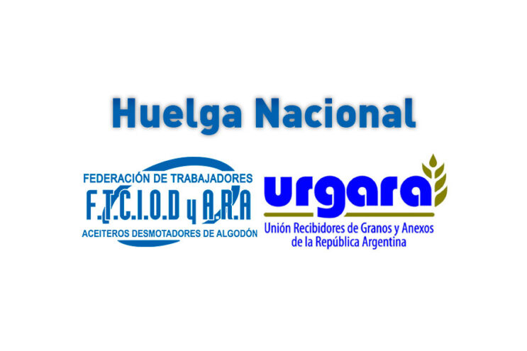 Aceiteros y recibidores de granos lanzaron un paro de 24 hs.