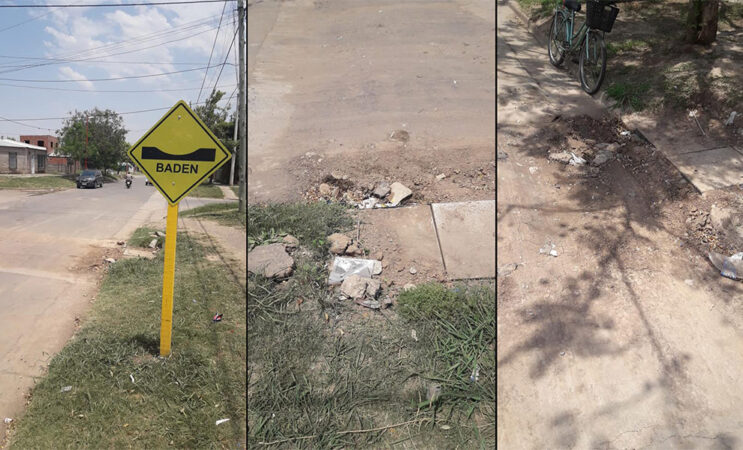 Vecinos de la ciudad se quejan en las redes por obras mal hechas