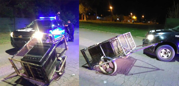 Llevaba una cocina en su carro y no pudo explicar de dónde la había sacado