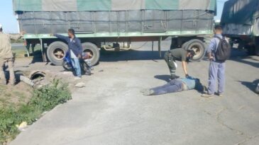 Dos beltranenses heridos al chocar con un camión en Ruta 11 y América