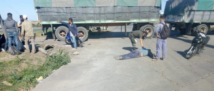 Dos beltranenses heridos al chocar con un camión en Ruta 11 y América