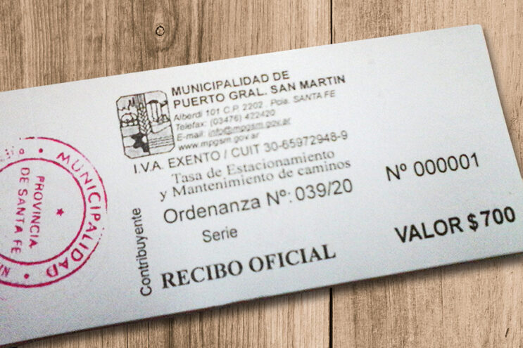 Aumenta en un 40% la tasa municipal de estacionamiento y mantenimiento de caminos