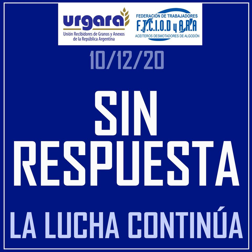 Continúa por tiempo indefinido el paro de URGARA en ADM AGRO S.R.L