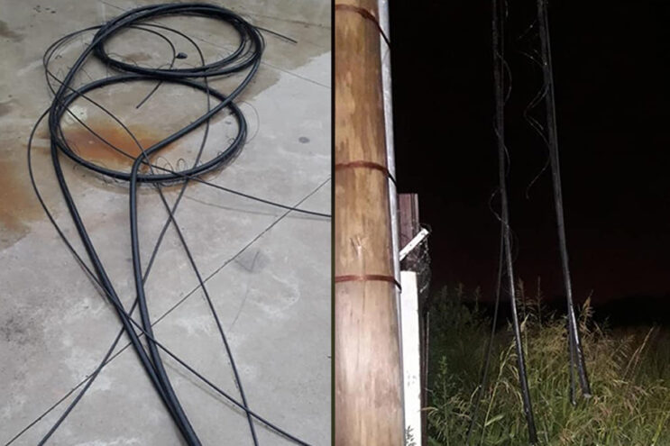 Lo descubrió la policía robando cables y el fiscal lo dejó en libertad