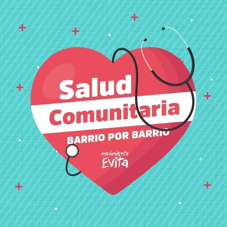 Operativo de salud en la ciudad a cargo del Movimiento Evita