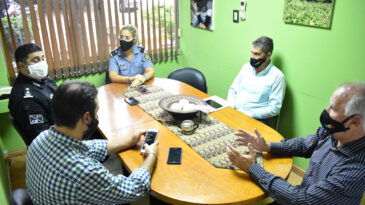 De Grandis se reunió con jefes policiales para tratar el tema de la seguridad pública