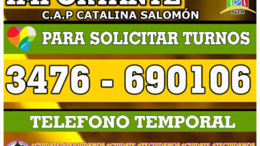 Habilitaron un número de teléfono para turnos en el Catalina Salomón
