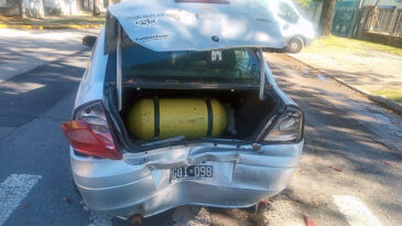 Accidente de tránsito con una mujer lesionada y trasladada al hospital