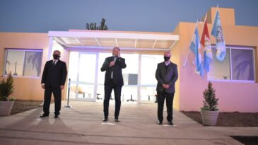 Perotti y De Grandis inauguraron una sub comisaría y obras viales en Puerto General San Martín