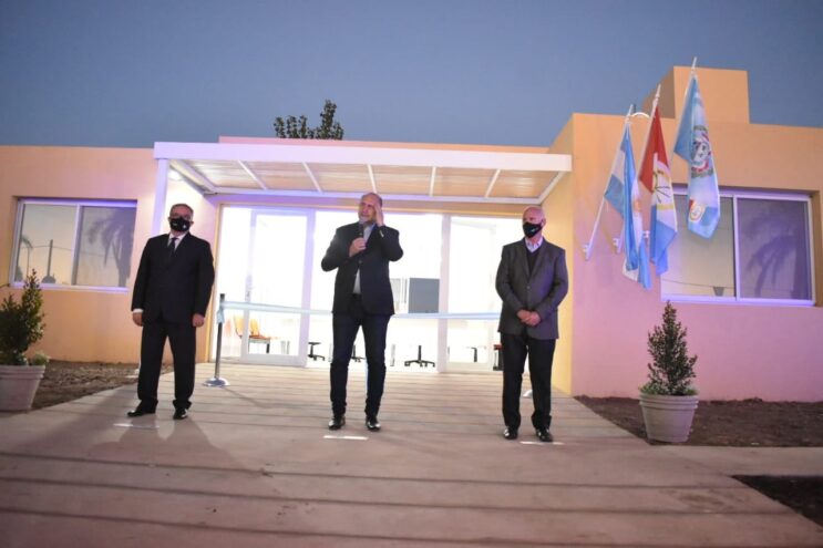 Perotti y De Grandis inauguraron una sub comisaría y obras viales en Puerto General San Martín
