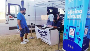 La oficina móvil de la E.P.E llega a Puerto General San Martín