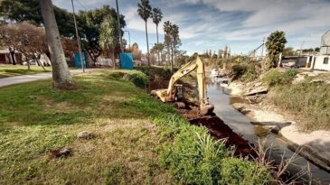 Paseo Ribereño: comenzaron nuevas obras sobre el margen del Arroyo San Lorenzo