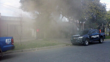 Incendio en una vivienda de calle 9 de Julio al 800