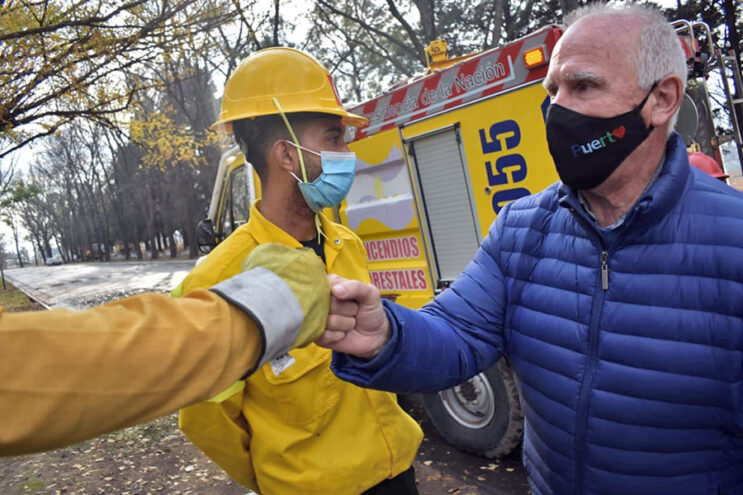 De Grandis participó del cierre del Curso Básico de Combatientes de Incendios Forestales