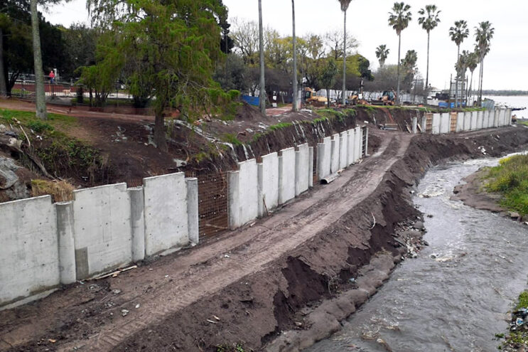 Grandes avances en las obras del Paseo Ribereño sobre el Arroyo San Lorenzo