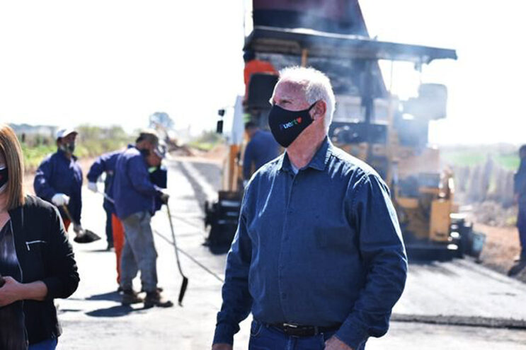 Carlos De Grandis recorrió importantes obras viales de acceso a los puertos