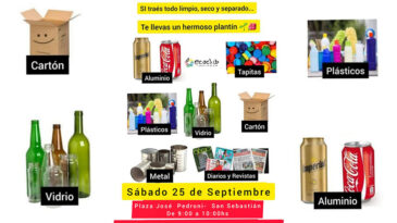 Este fin de semana, el Ecoclub canjeará residuos por un plantín a elección