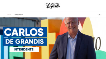 El intendente Carlos De Grandis ya tiene su sitio web oficial en internet