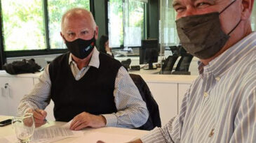 De Grandis firmó un convenio para construir un nuevo edificio municipal