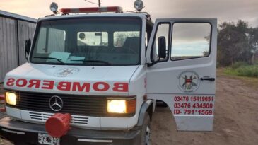 Se incendió la autobomba de los bomberos voluntarios y solicitan ayuda urgente