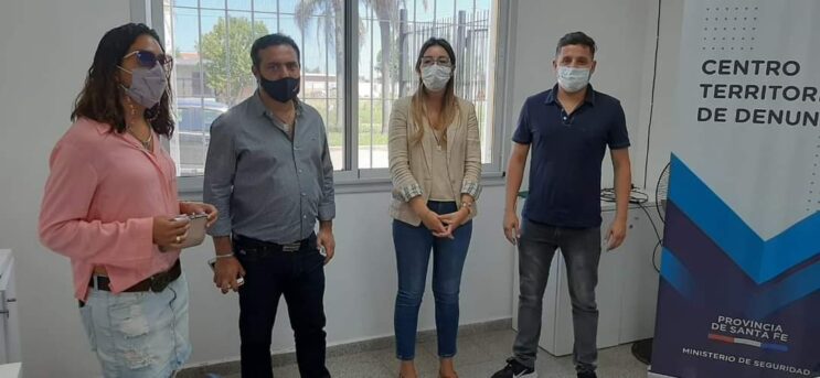 Juan Manuel De Grandis recibió a funcionaria del Ministerio de Seguridad de Santa Fe