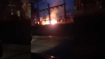 Incendio en la estación transformadora de la E.P.E de Puerto General San Martín