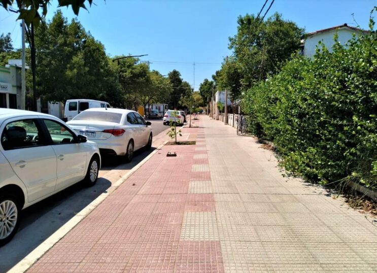 Avanza la construcción del centro comercial a cielo abierto de Puerto General San Martín