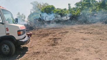 Bomberos Voluntarios tuvieron que controlar nuevos focos de incendio en la ciudad