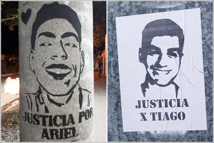 Tercera marcha en reclamo de justicia por las muertes de Ariel Lara y Tiago Molina