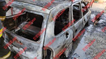 Se incendió un auto en Barrio San Sebastián y acudieron varias dotaciones de bomberos