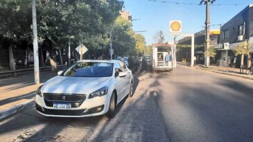 Un ciclista lesionado como consecuencia de un siniestro vial ocurrido en el centro de la ciudad