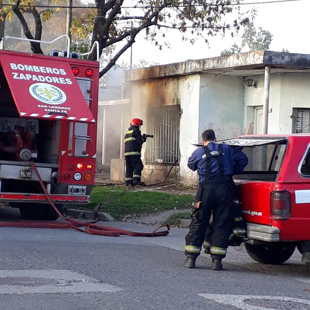 Incendio en una vivienda de Barrio Iturralde