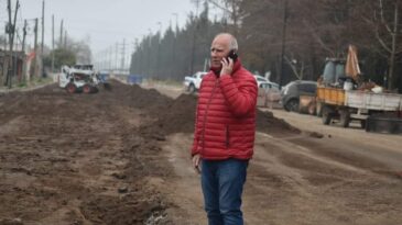 El intendente De Grandis recorrió las obras de remodelación del Boulevard América