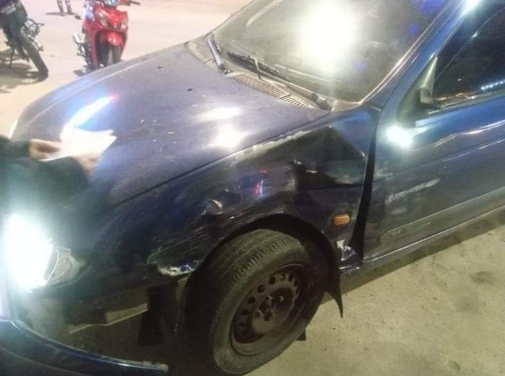 Accidente de tránsito con un motociclista lesionado