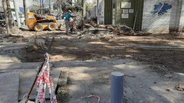 Comenzó la remodelación del Paseo Islas Malvinas en la zona centro de la ciudad