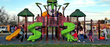 Así fue la inauguración de la remodelada plaza de Barrio Fátima