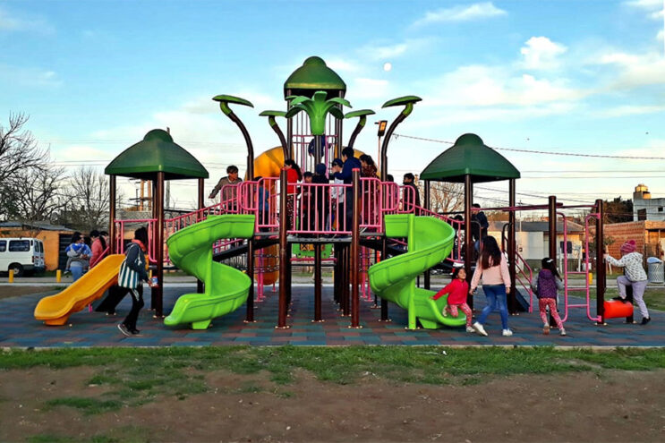 Así fue la inauguración de la remodelada plaza de Barrio Fátima