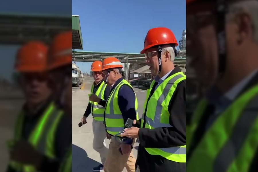 Dos importantes referentes de Juntos por el Cambio recorrieron una terminal portuaria de Puerto General San Martín