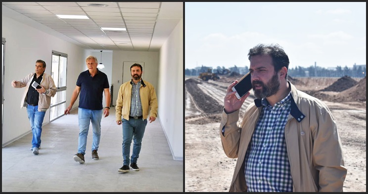 Juan Manuel De Grandis recorrió obras de vital importancia para la ciudad