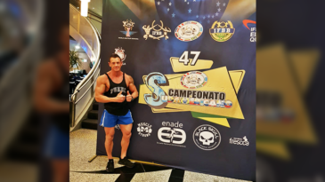 El destacado fisicoculturista Jorge Conese viajó a Brasil para participar de un importante campeonato