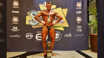 El fisicoculturista Jorge Conese se consagró Campeón Sudamericano en Culturismo Clásico Máster