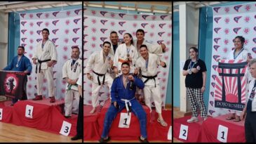 Podio y medallas de todos los colores para la delegación local en el Campeonato Argentino de Jiu Jitsu
