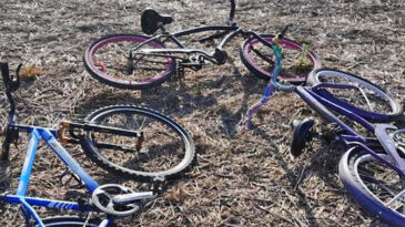La policía recuperó 3 bicicletas robadas y abandonadas en un descampado