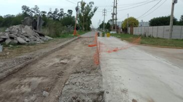 El municipio realiza obras de bacheo en distintos puntos de la ciudad