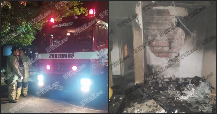 Incendio en una vivienda de Barrio Del Sol y una persona asistida por inhalación de humo