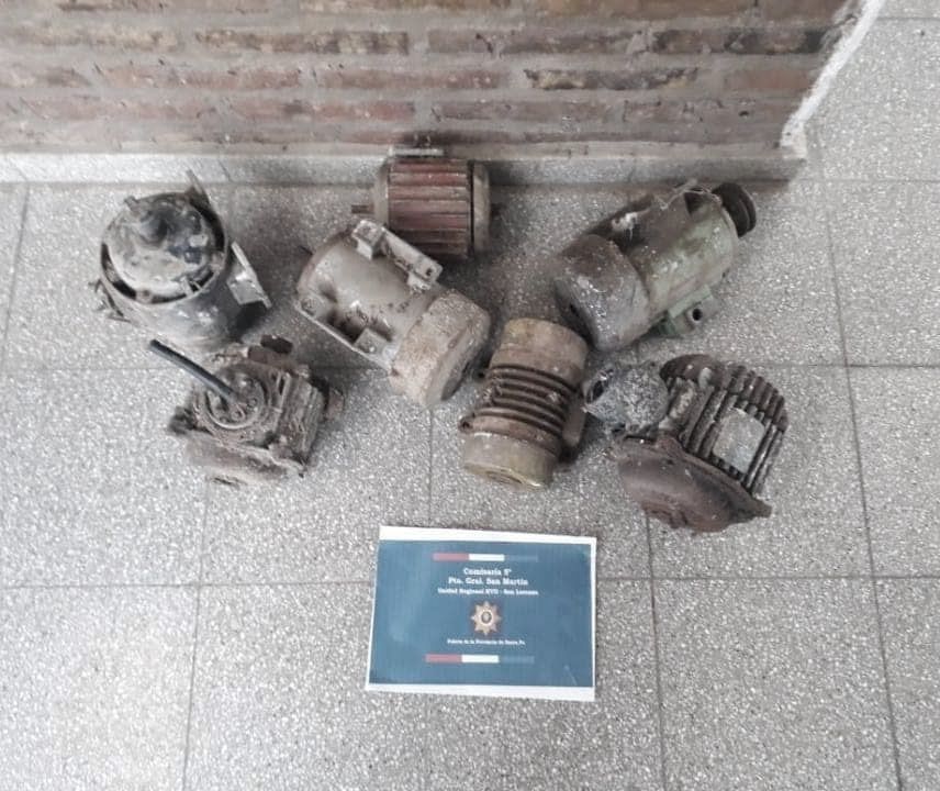 Un hombre fue demorado por la policía acusado de alzarse con siete motores de una fábrica