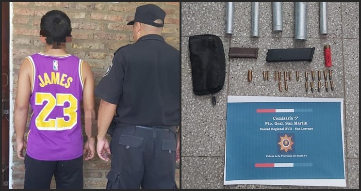 La policía realizó dos allanamientos en Puerto General San Martín en búsqueda de un delincuente