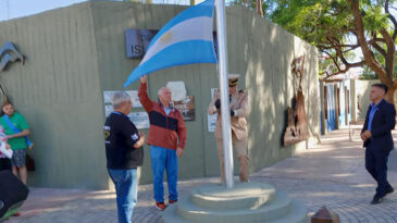 Se realizó en Puerto General San Martín un acto homenaje a los Veterano y Caídos en la Guerra de Malvinas