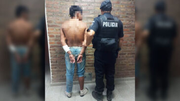 Un joven fue demorado por la policía tras golpear a su padre, romperle la camioneta y amenazar de muerte a varios vecinos